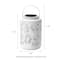 Glitzhome® 8.5" Leaf Cutout Solar Powered Hanging Lantern